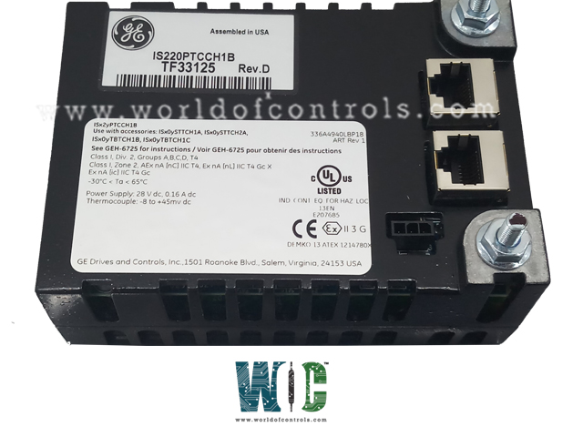 IS220PTCCH1B, REV D - Thermocouple Input Module